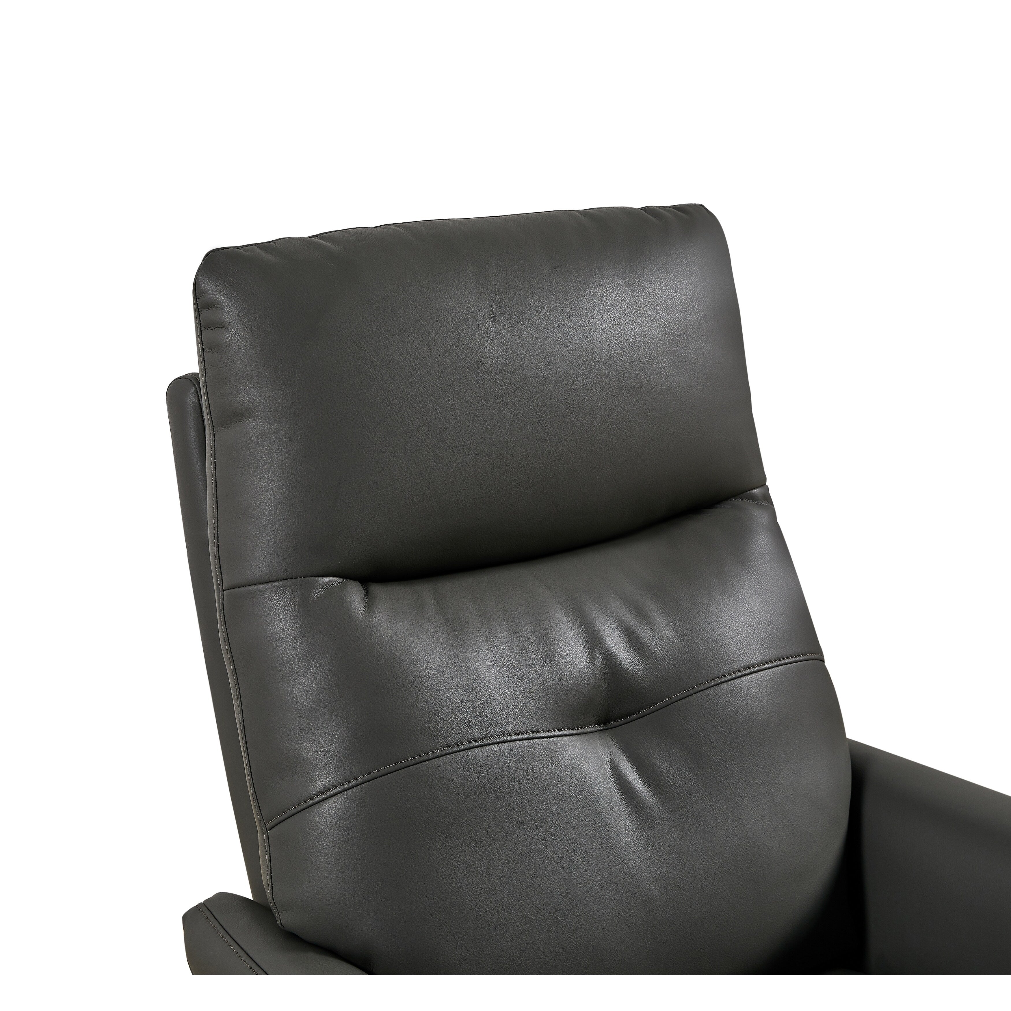 GDFStudio - Fauteuil inclinable Alexander en cuir reconstitué avec appui-tête et repose-pieds réglables, pivotant à 360 degrés