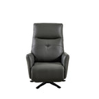 GDFStudio - Fauteuil inclinable Alexander en cuir reconstitué avec appui-tête et repose-pieds réglables, pivotant à 360 degrés