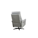 GDFStudio - Fauteuil inclinable Alexander en cuir reconstitué avec appui-tête et repose-pieds réglables, pivotant à 360 degrés