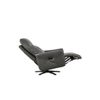 Christopher Knight Home - Fauteuil inclinable Alexander Plush en cuir reconstitué avec appui-tête et repose-pieds réglables, pivotant à 360 degrés