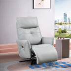 Christopher Knight Home - Fauteuil inclinable Alexander Plush en cuir reconstitué avec appui-tête et repose-pieds réglables, pivotant à 360 degrés