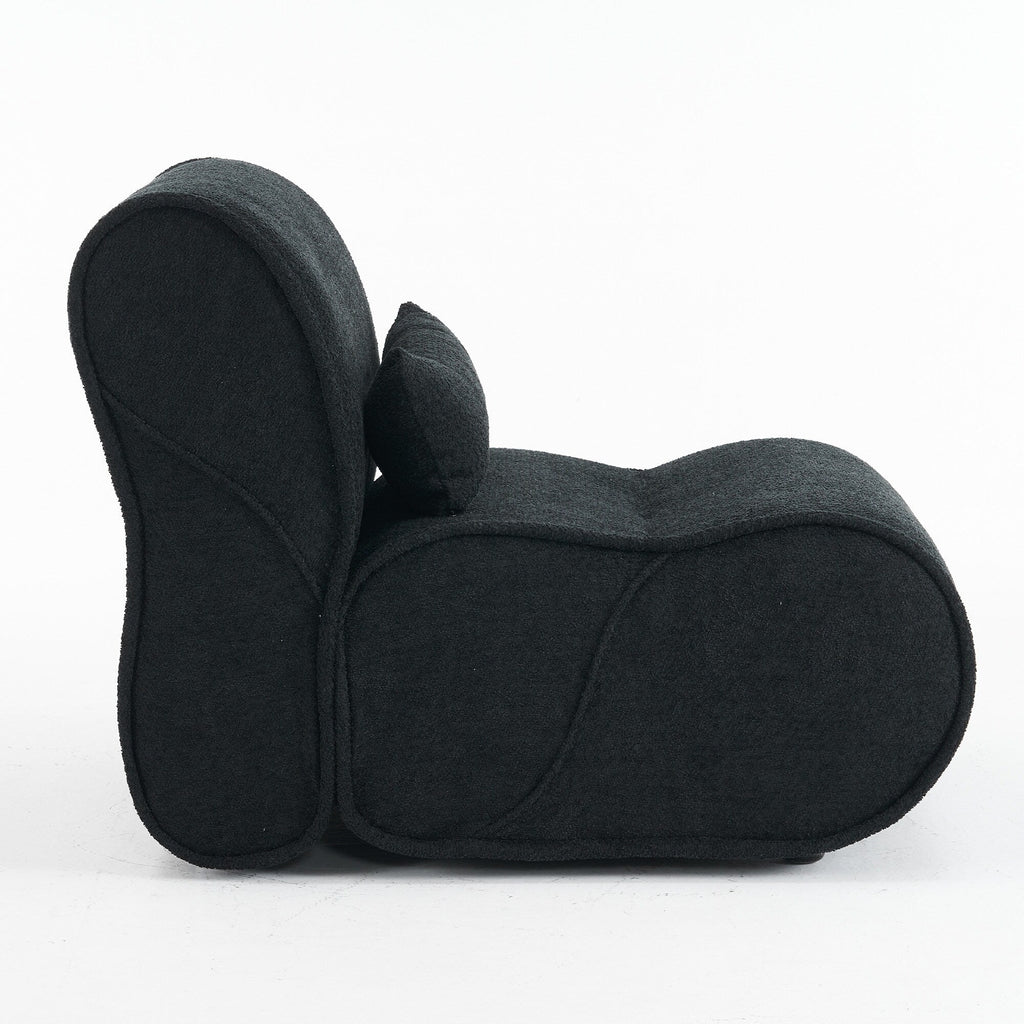 GDFStudio - Fauteuil inclinable Amelia en tissu intemporel avec design ergonomique et coussins assortis