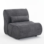 GDFStudio - Fauteuil inclinable Amelia en tissu intemporel avec design ergonomique et coussins assortis