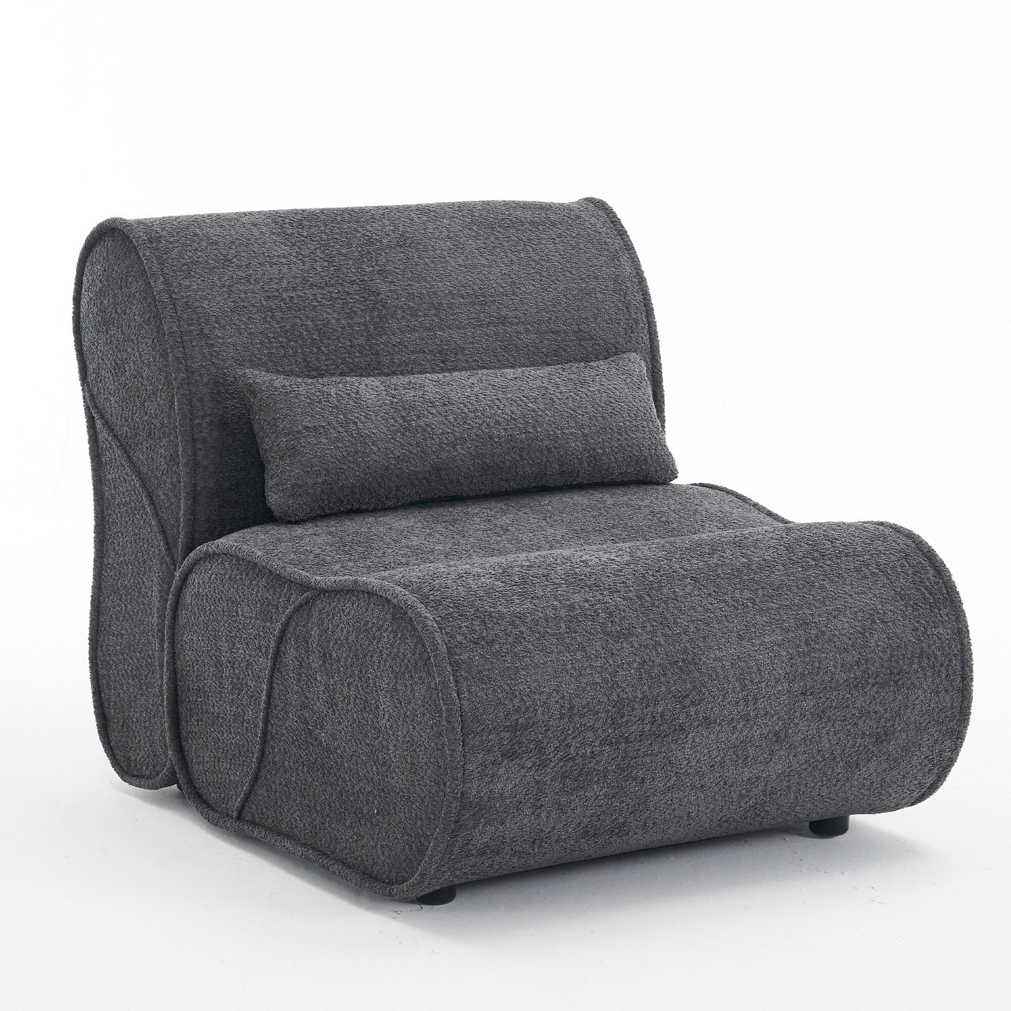 GDFStudio - Fauteuil inclinable Amelia en tissu intemporel avec design ergonomique et coussins assortis