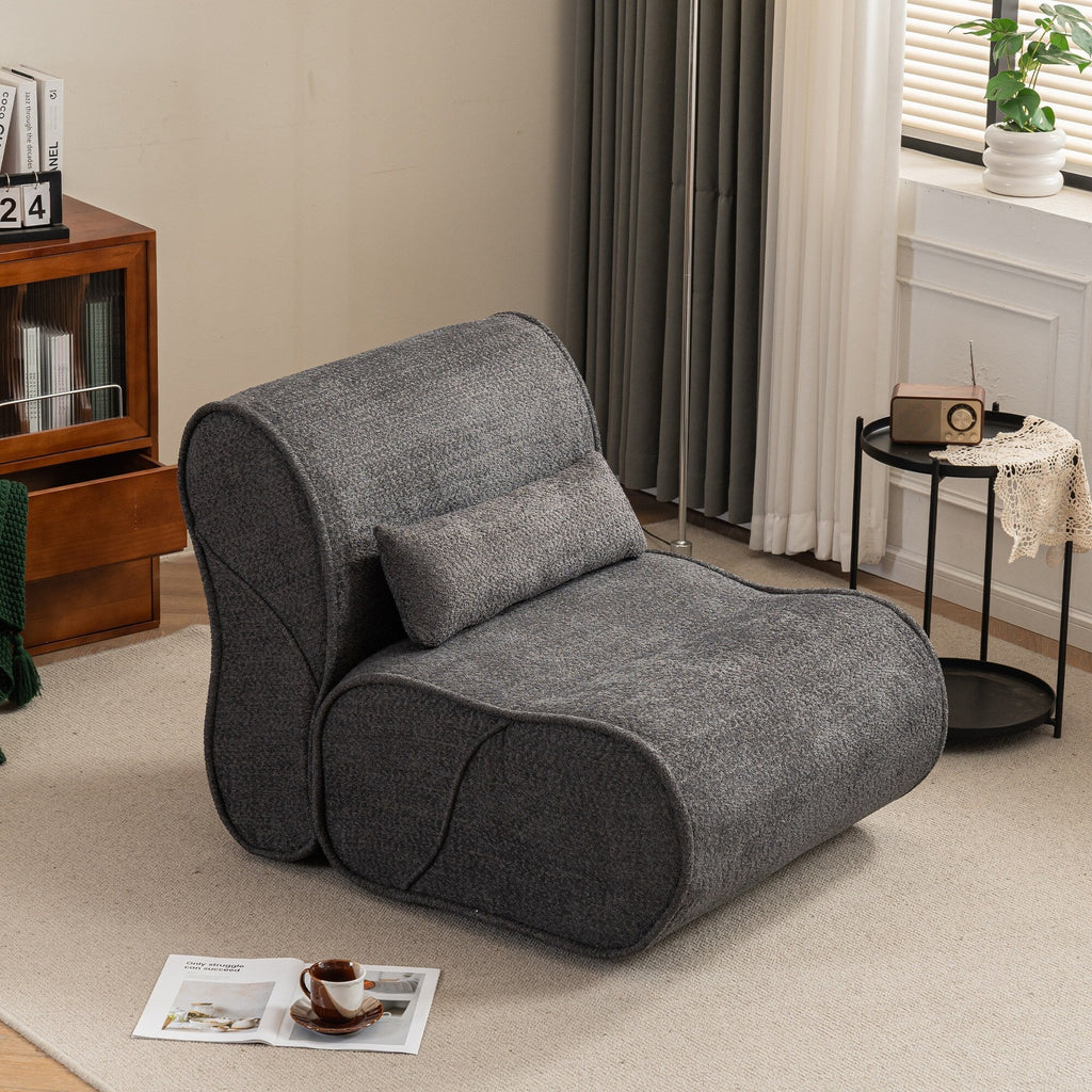 GDFStudio - Fauteuil inclinable Amelia en tissu intemporel avec design ergonomique et coussins assortis