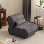 GDFStudio - Fauteuil inclinable Amelia en tissu intemporel avec design ergonomique et coussins assortis