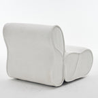 GDFStudio - Fauteuil inclinable Amelia en tissu intemporel avec design ergonomique et coussins assortis