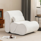 GDFStudio - Fauteuil inclinable Amelia en tissu intemporel avec design ergonomique et coussins assortis