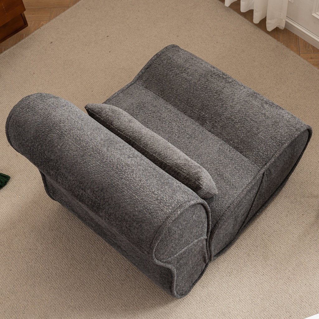 GDFStudio - Fauteuil inclinable Amelia en tissu intemporel avec design ergonomique et coussins assortis