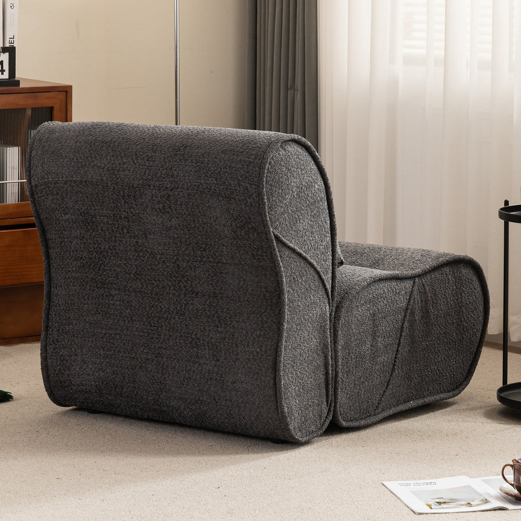 GDFStudio - Fauteuil inclinable Amelia en tissu intemporel avec design ergonomique et coussins assortis