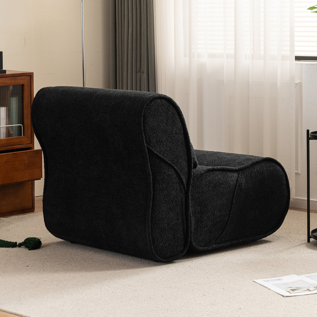 GDFStudio - Fauteuil inclinable Amelia en tissu intemporel avec design ergonomique et coussins assortis