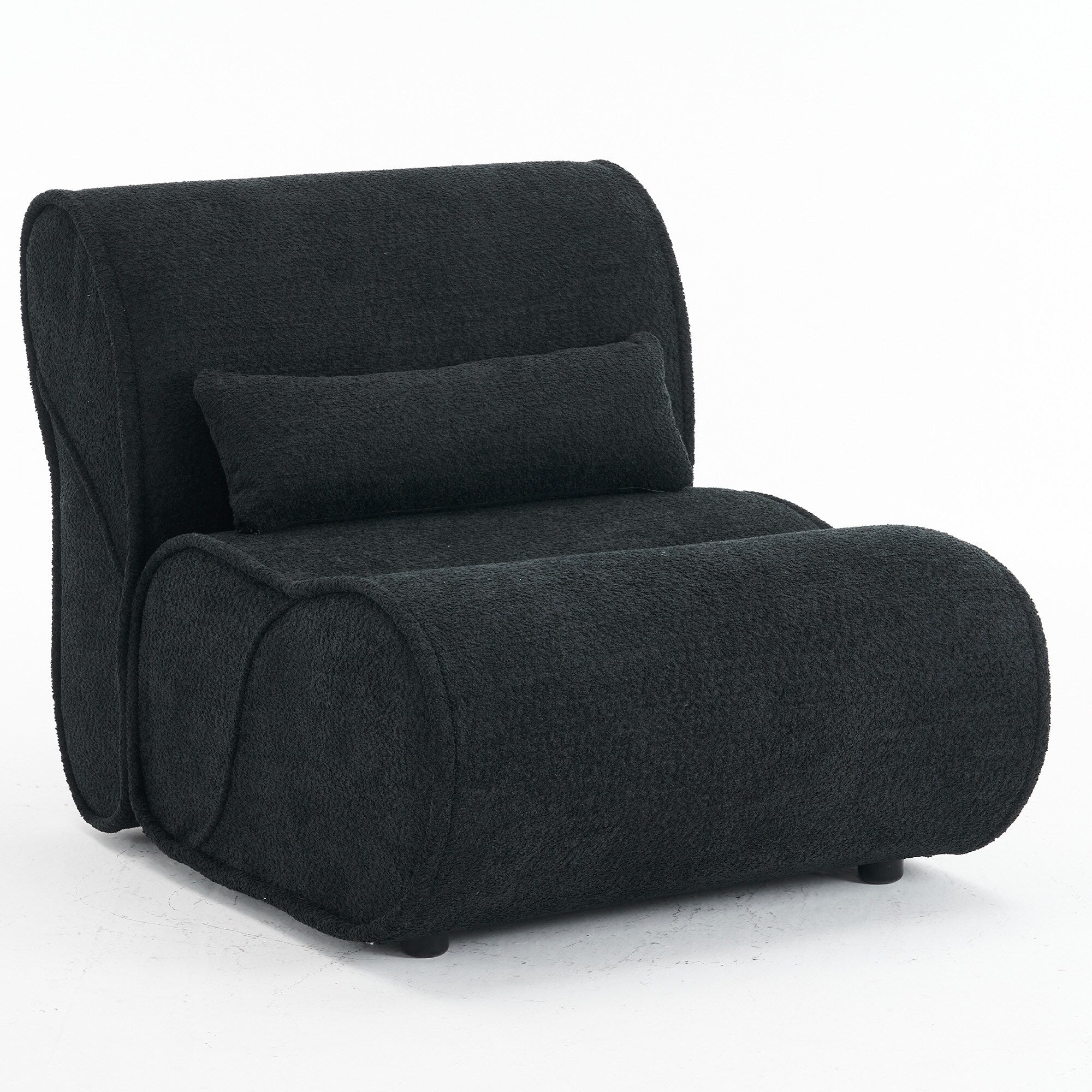 GDFStudio - Fauteuil inclinable Amelia en tissu intemporel avec design ergonomique et coussins assortis