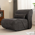 GDFStudio - Fauteuil inclinable Amelia en tissu intemporel avec design ergonomique et coussins assortis