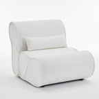 GDFStudio - Fauteuil inclinable Amelia en tissu intemporel avec design ergonomique et coussins assortis