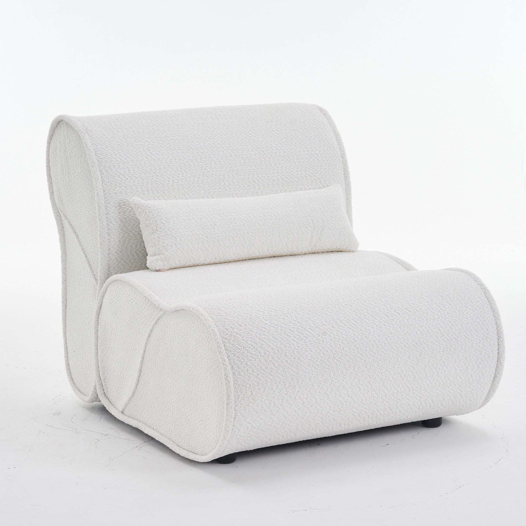 GDFStudio - Fauteuil inclinable Amelia en tissu intemporel avec design ergonomique et coussins assortis
