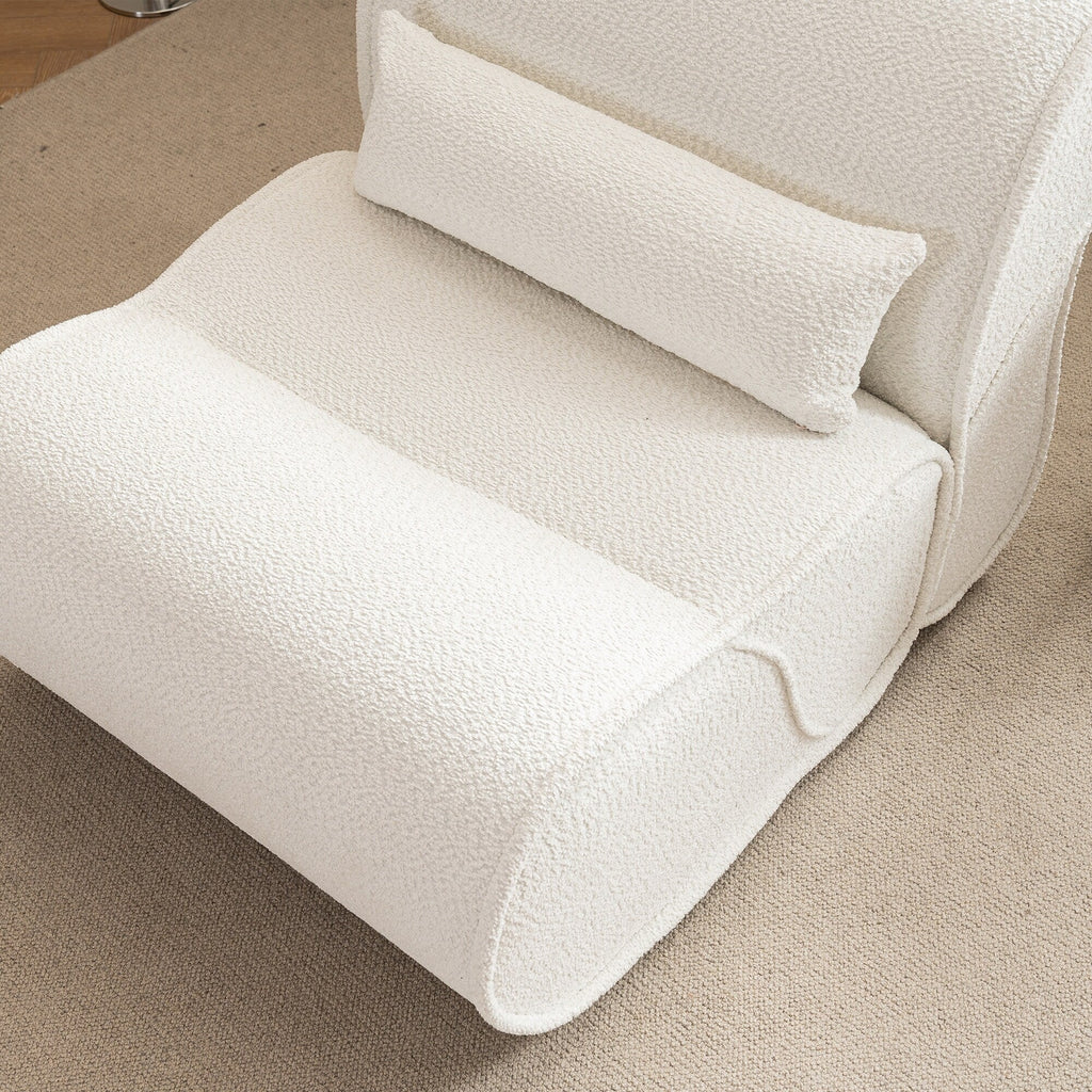 GDFStudio - Fauteuil inclinable Amelia en tissu intemporel avec design ergonomique et coussins assortis