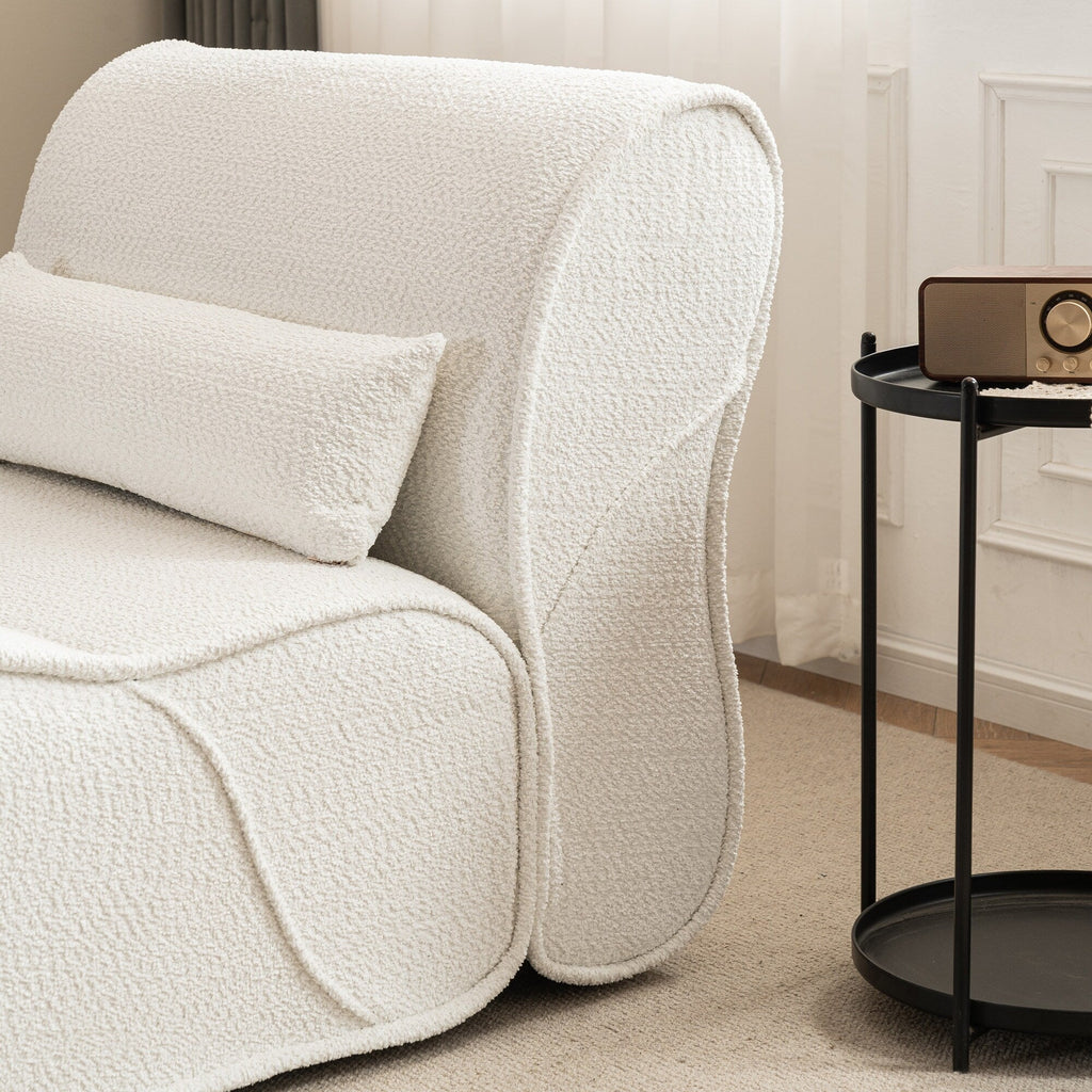 GDFStudio - Fauteuil inclinable Amelia en tissu intemporel avec design ergonomique et coussins assortis
