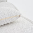 GDFStudio - Fauteuil inclinable Amelia en tissu intemporel avec design ergonomique et coussins assortis