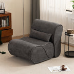 GDFStudio - Fauteuil inclinable Amelia en tissu intemporel avec design ergonomique et coussins assortis