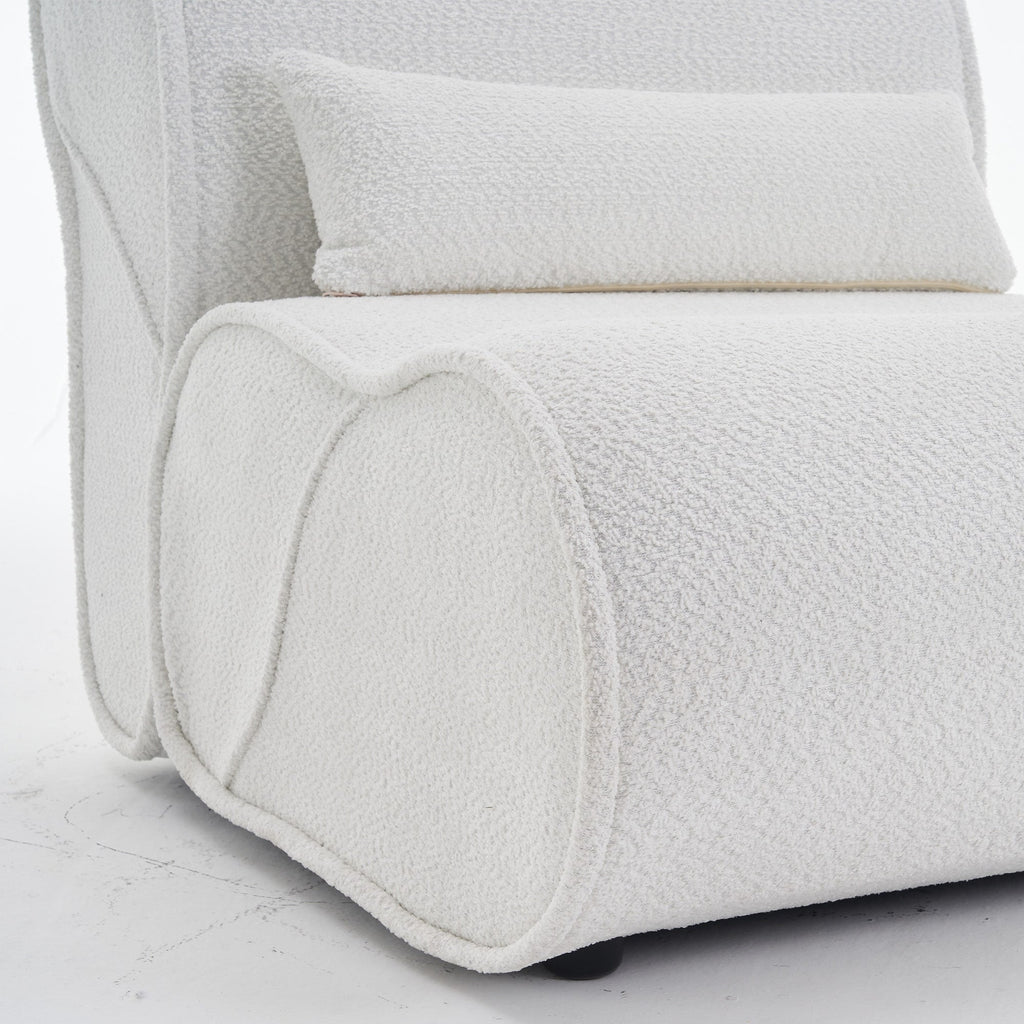 GDFStudio - Fauteuil inclinable Amelia en tissu intemporel avec design ergonomique et coussins assortis