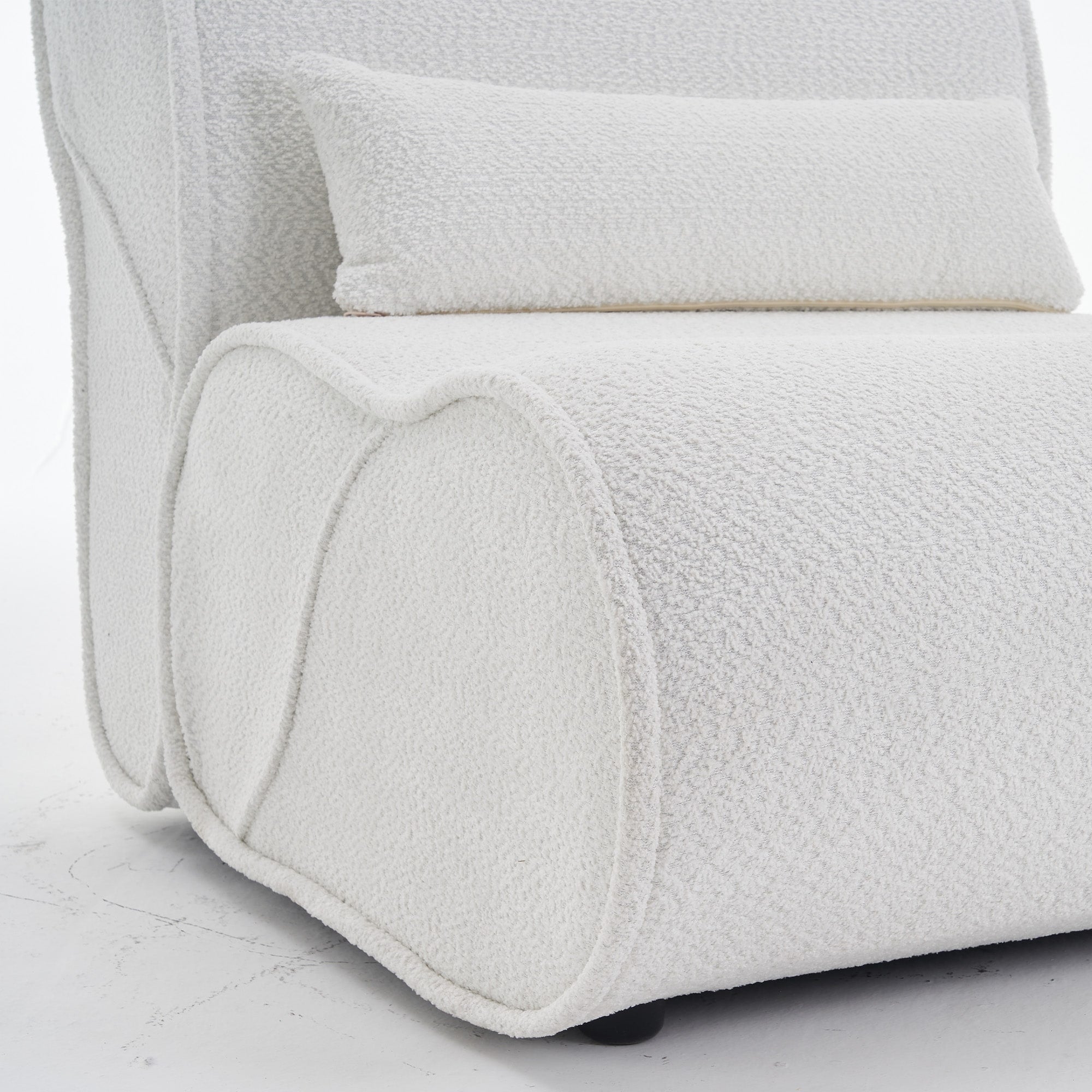 GDFStudio - Fauteuil inclinable Amelia en tissu intemporel avec design ergonomique et coussins assortis