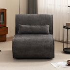 GDFStudio - Fauteuil inclinable Amelia en tissu intemporel avec design ergonomique et coussins assortis