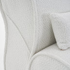 GDFStudio - Fauteuil inclinable Amelia en tissu intemporel avec design ergonomique et coussins assortis