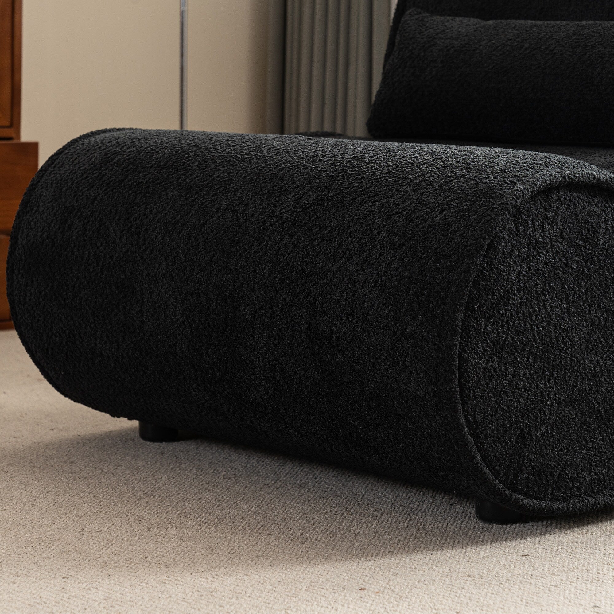 GDFStudio - Fauteuil inclinable Amelia en tissu intemporel avec design ergonomique et coussins assortis