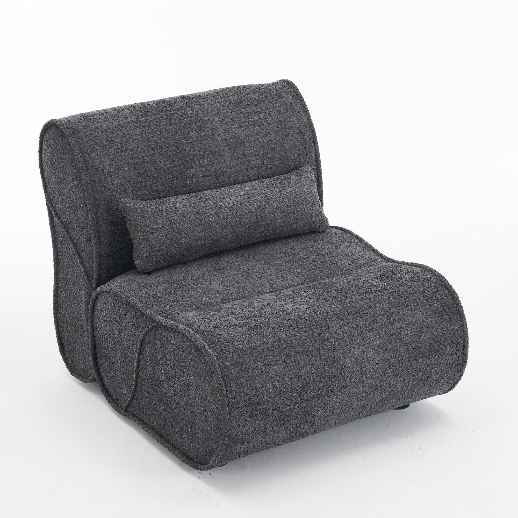 GDFStudio - Fauteuil inclinable Amelia en tissu intemporel avec design ergonomique et coussins assortis