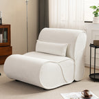 GDFStudio - Fauteuil inclinable Amelia en tissu intemporel avec design ergonomique et coussins assortis