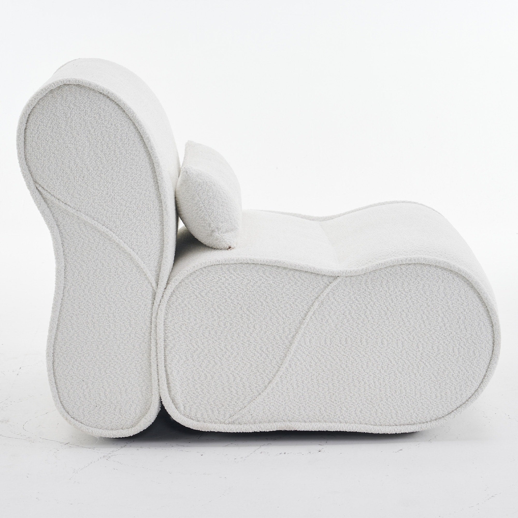 GDFStudio - Fauteuil inclinable Amelia en tissu intemporel avec design ergonomique et coussins assortis