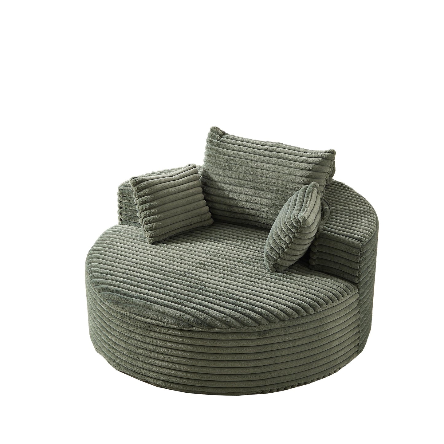 GDFStudio - Canapé simple inclinable en velours côtelé Emberwood