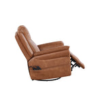 Christopher Knight Home - Fauteuil inclinable pivotant Harrison Soft Power avec chauffage et massage, accoudoirs coussinés, pour espaces de vie