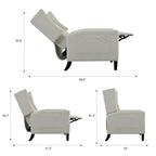 Christopher Knight Home - Fauteuil inclinable manuel Isabella avec table pliable et ports USB