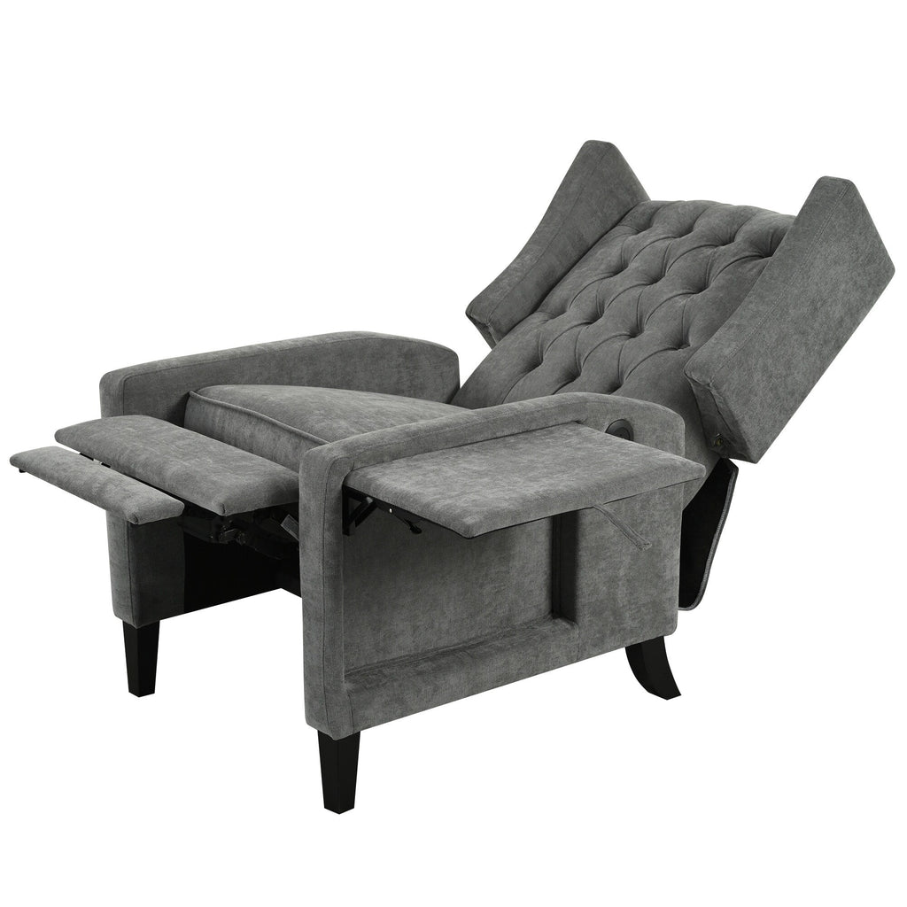 Christopher Knight Home - Fauteuil inclinable manuel Isabella avec table pliable et ports USB