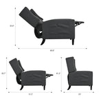 Christopher Knight Home - Fauteuil inclinable manuel Isabella avec table pliable et ports USB