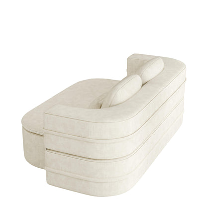 GDFStudio - Canapé-lit pliable Willoughby en chenille avec couverture multifonctionnelle