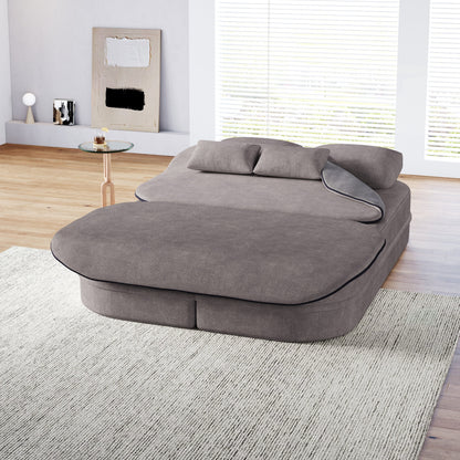 GDFStudio - Canapé-lit pliable Willoughby en chenille avec couverture multifonctionnelle