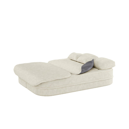 GDFStudio - Canapé-lit pliable Willoughby en chenille avec couverture multifonctionnelle