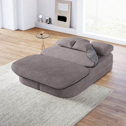 GDFStudio - Canapé-lit pliable Willoughby en chenille avec couverture multifonctionnelle
