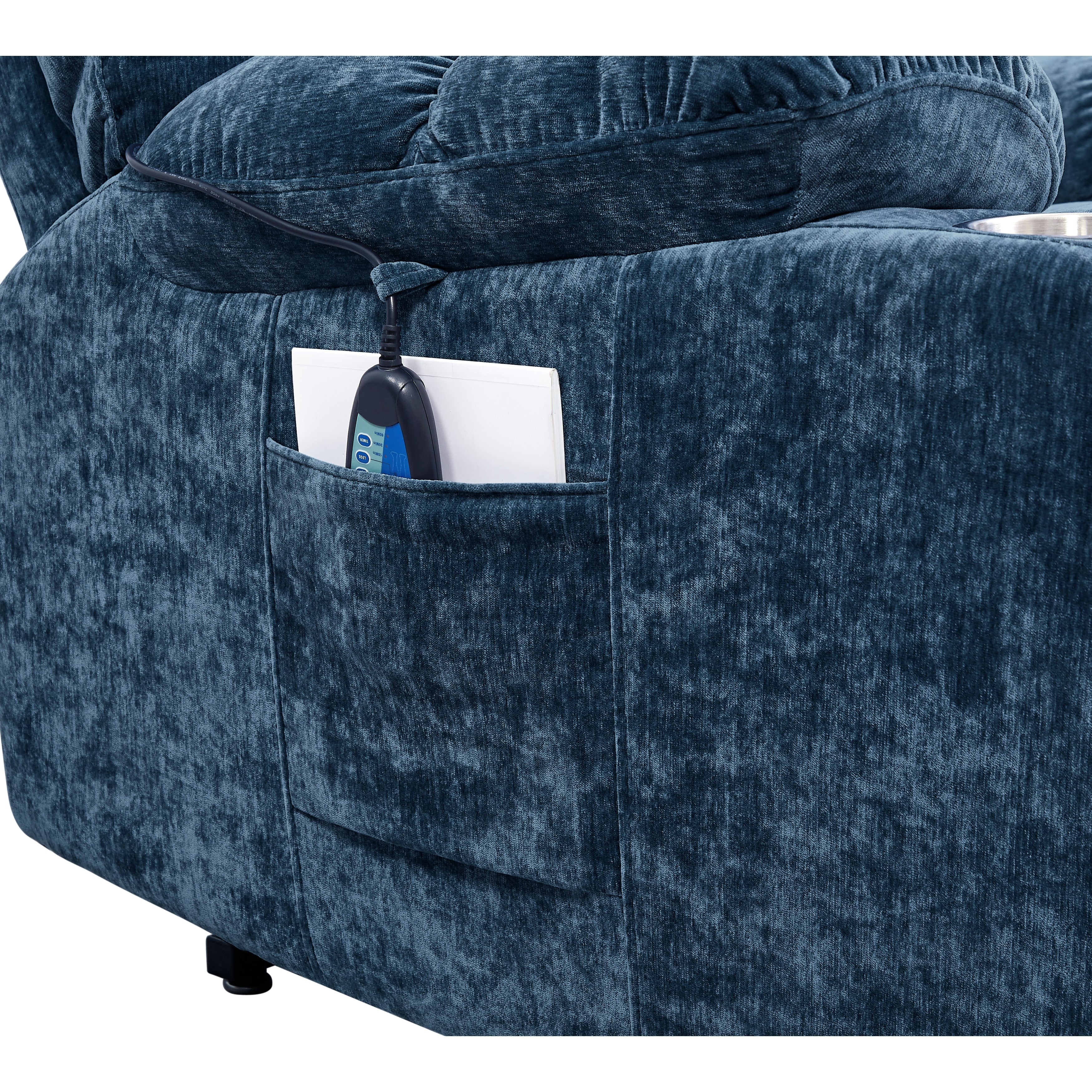 Fauteuil inclinable électrique Christopher Knight Home pour personnes âgées, position infinie, allongé à 180° avec massage thermique