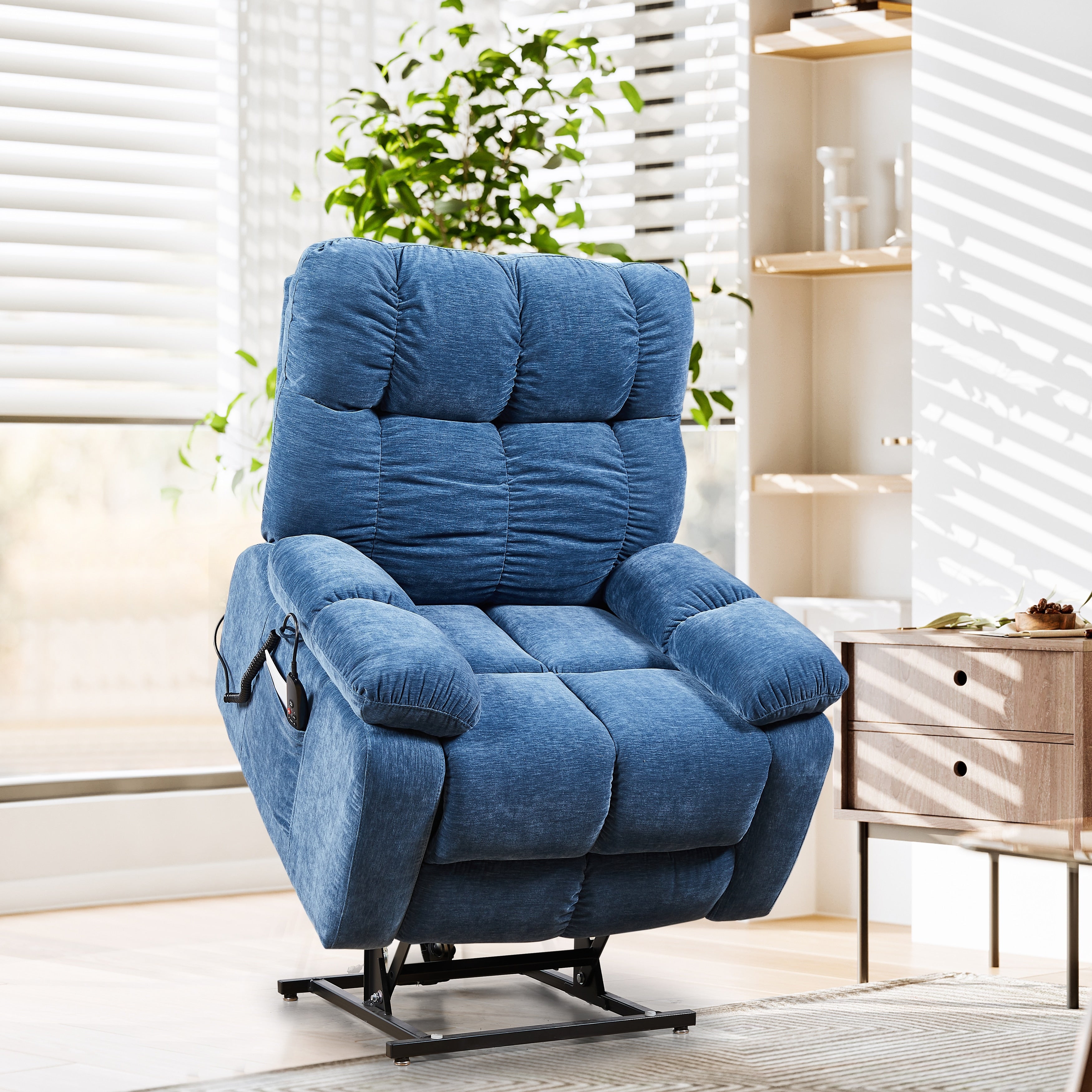 Fauteuil inclinable électrique Christopher Knight Home avec massage par airbag