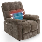 Fauteuil inclinable électrique Christopher Knight Home avec massage par airbag