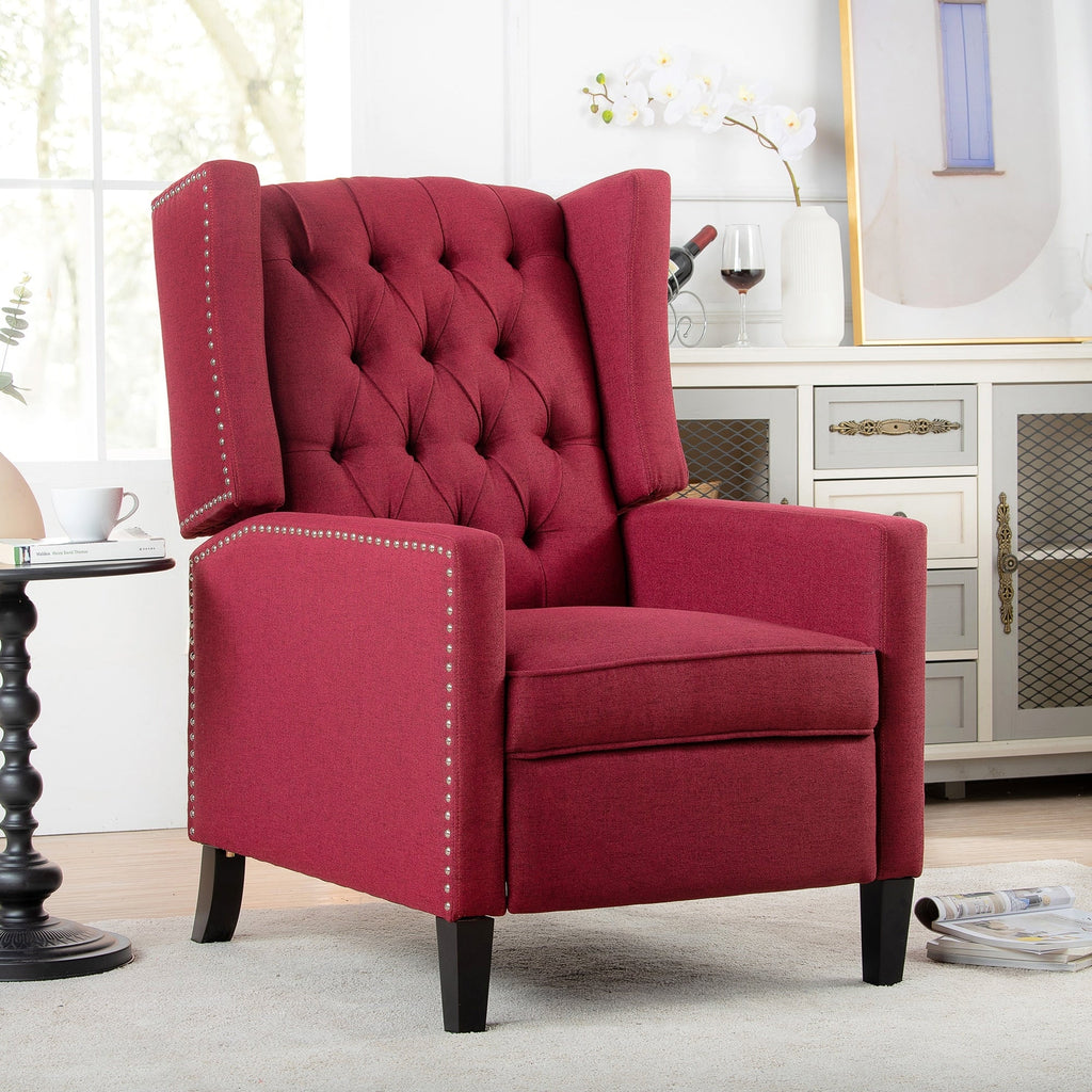Fauteuil inclinable rembourré à oreilles Christopher Knight Home