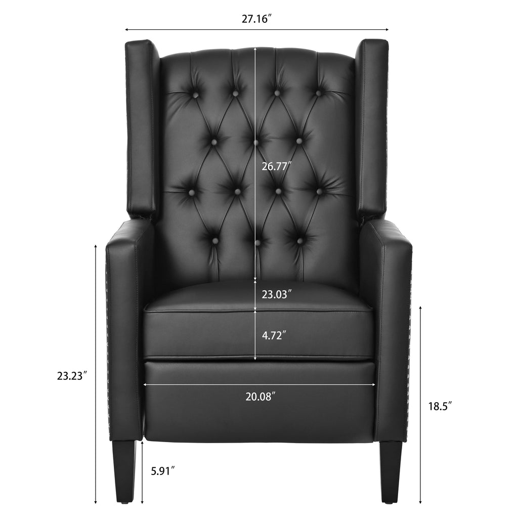 Fauteuil inclinable rembourré à oreilles Christopher Knight Home
