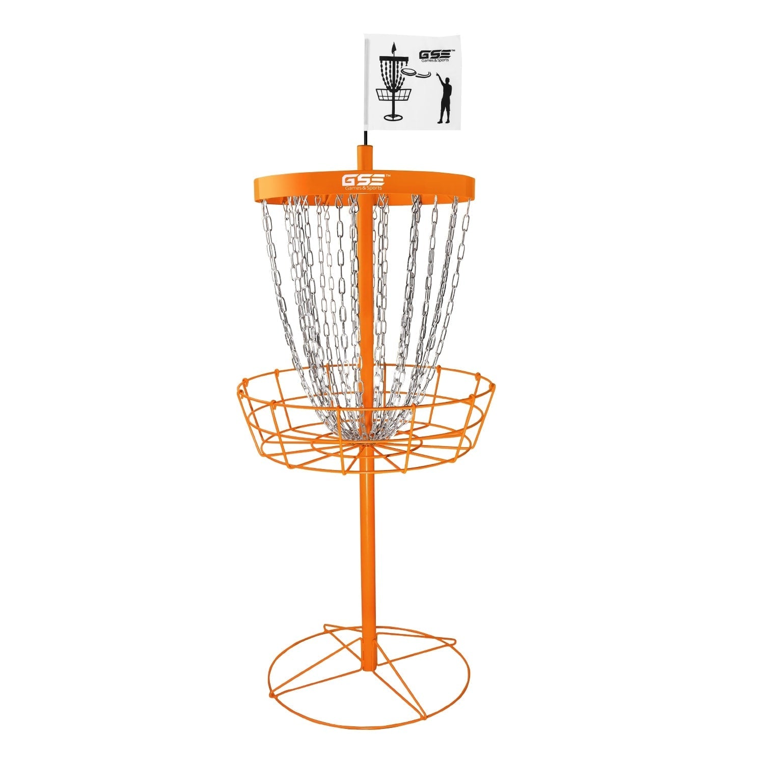 Panier de cibles de disc golf portable de luxe GSE™ à 24 chaînes, paniers d'entraînement PRO Disc Golf