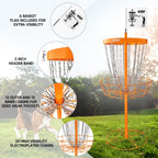 Panier de cibles de disc golf portable de luxe GSE™ à 24 chaînes, paniers d'entraînement PRO Disc Golf