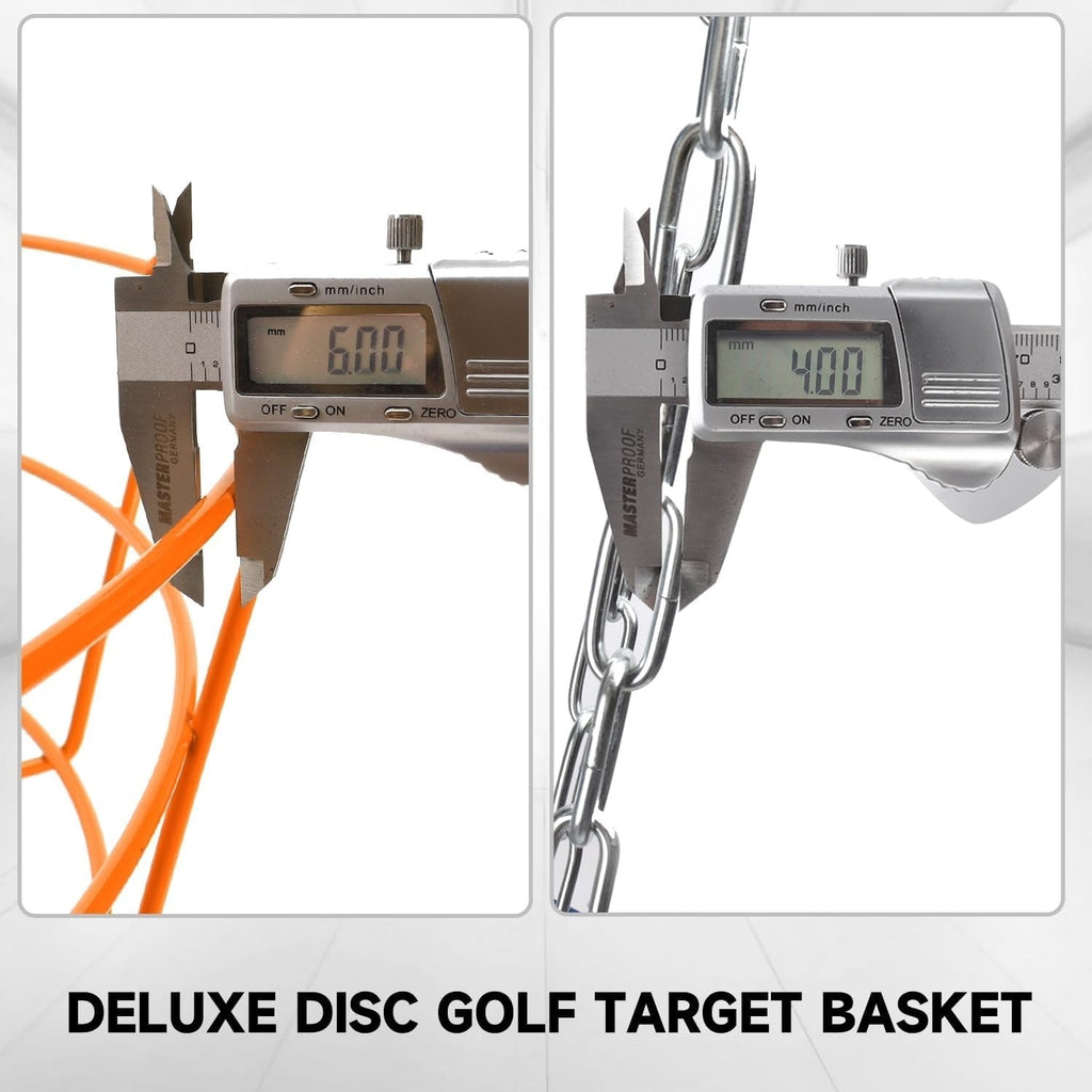 Panier de cibles de disc golf portable de luxe GSE™ à 24 chaînes, paniers d'entraînement PRO Disc Golf