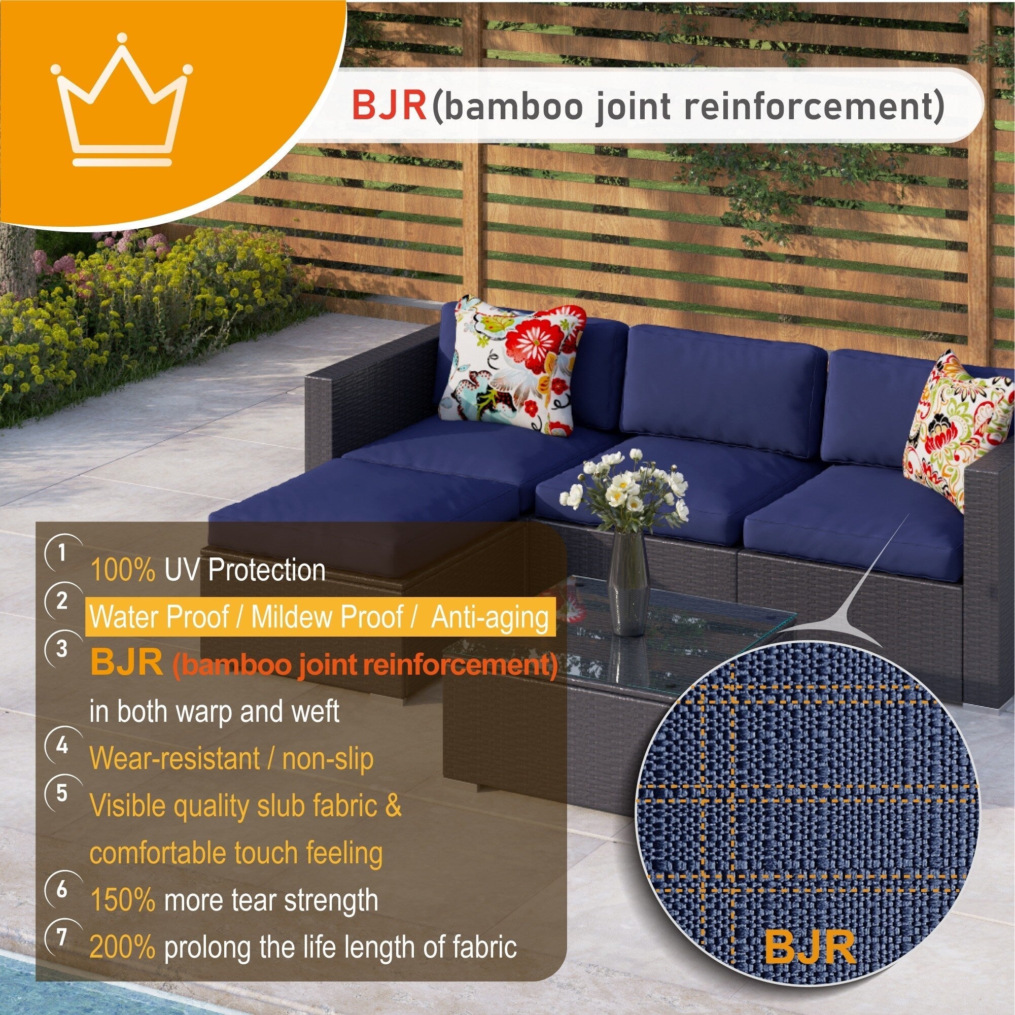 Ensemble de salon de jardin Gariau en rotin et osier, 13 pièces, avec 2 types de tables de foyer à gaz, par Havenside Home