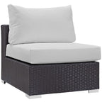 Ensemble de salon de jardin en rotin synthétique Bocabec (7 pièces) par Havenside Home